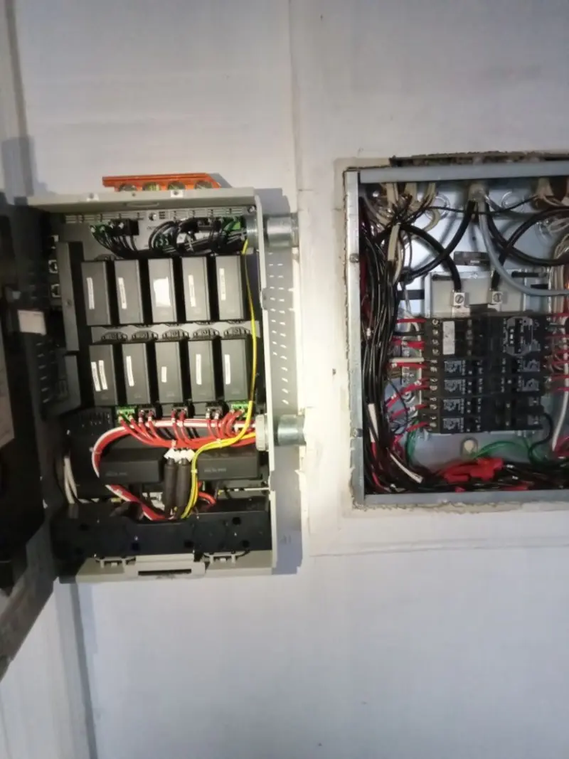 Electrical panel upgrade completed for Security Camera Wiring in Saddle Brook